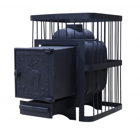 Печь ComfortProm банная ЧУГУН, для парной до 20 кубов, чугунная дверь.